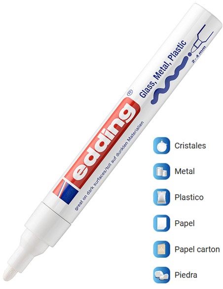 ROTULADOR EDDING 750 BLANCO