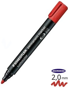 ROTULADOR STAEDTLER LUMOCOLOR 352-2 ROJO