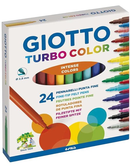 ESTUCHE ROTULADOR GIOTTO TURBOCOLOR 24 U.