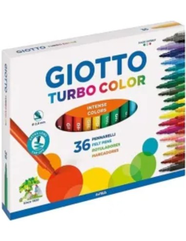 ESTUCHE ROTULADOR GIOTTO TURBOCOLOR 36 U.