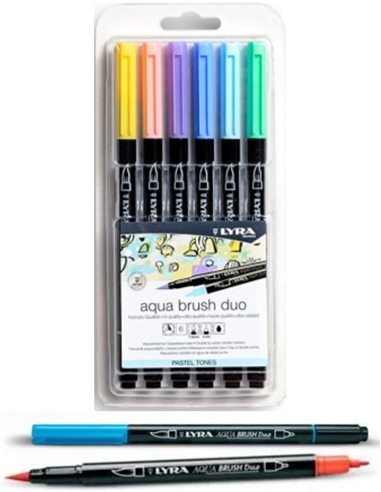 ESTUCHE ROTULADOR LYRA TONOS PASTEL 6 unid.