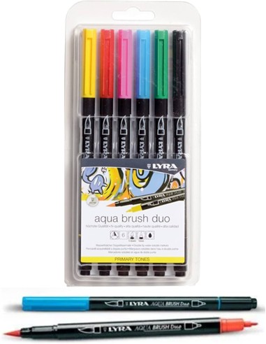 ESTUCHE ROTULADOR LYRA TONOS PRIMARIOS 6 unid.