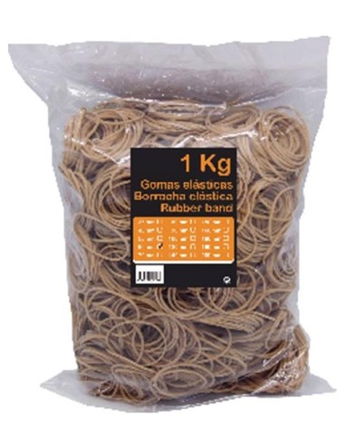 GOMAS ELASTICAS BOLSA 1 KG.