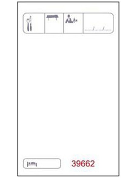 TALONARIO CAMAREROS COMANDAS 2 HOJAS