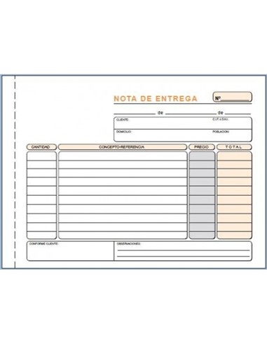 TALONARIO DE NOTAS DE ENTREGA CUARTO APAIS.2 HOJAS