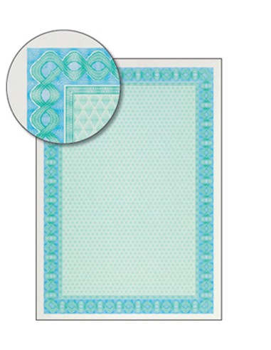 PAPEL DIN A4 CERTIFICADO AZUL TURQUESA