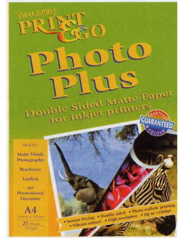 PAPEL PRINT PHOTO PLUS (25 hojas)