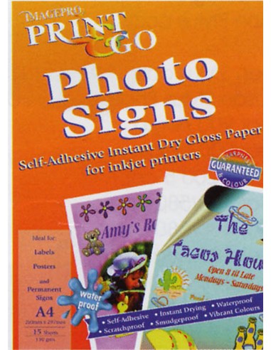 PAPEL PRINT PHOTO SINGS (15 hojas)