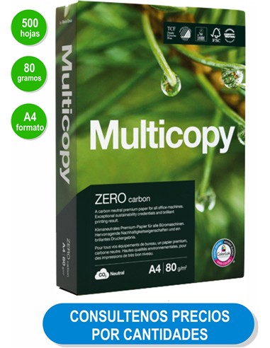 PAPEL FOTOCOPIA DIN A4, 80 gr  MULTICOPY 500 hojas