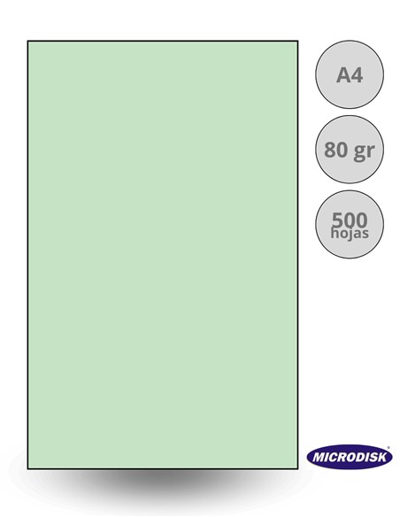 PAPEL FOTOCOPIA DIN A4 VERDE 500 hojas
