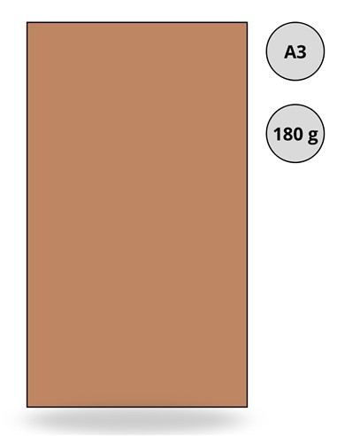 CARTULINA DIN A3 MARRON