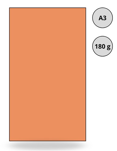 CARTULINA DIN A3 NARANJA