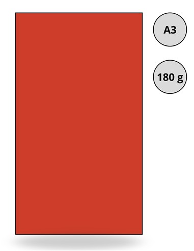 CARTULINA DIN A3 ROJA