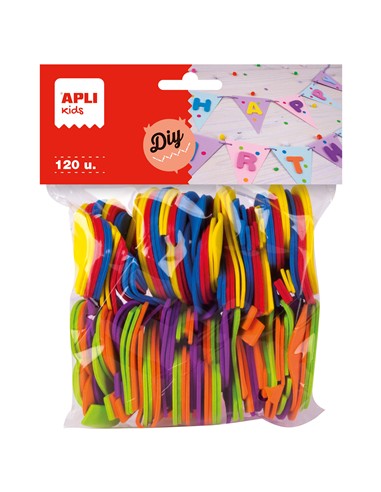 GOMA EVA BOLSA 120 FIGURAS NUMEROS