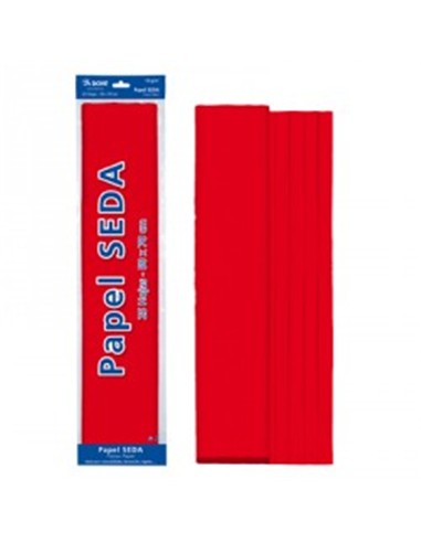 ROLLO PAPEL SEDA 50x65 ROJO (25 HOJAS)