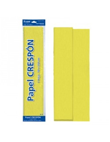 ROLLO PAPEL CRESPON 0,50x2,5 m AMARILLO