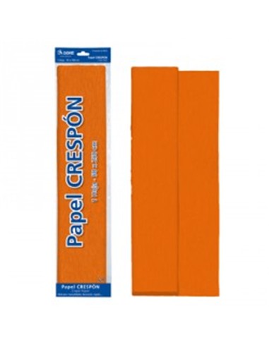 ROLLO PAPEL CRESPON 0,50x2,5 m NARANJA
