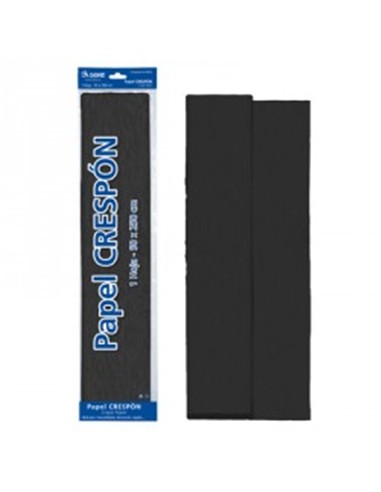 ROLLO PAPEL CRESPON 0,50x2,5 m NEGRO