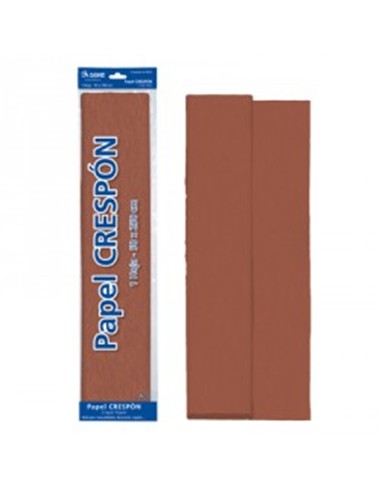 ROLLO PAPEL CRESPON 0,50x2,5 m MARRON