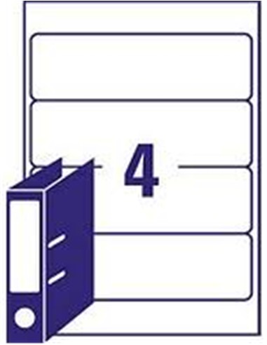 ETIQUETA DIN A-4 190X61 ARCHIVO