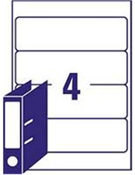 ETIQUETA DIN A-4 190X61 ARCHIVO