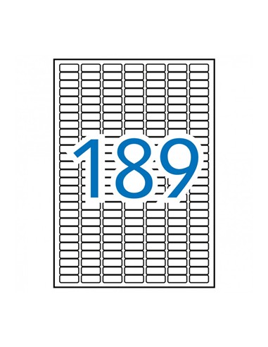 ETIQUETA DIN A-4 25,4 X 10