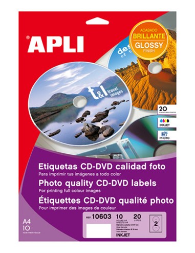 ETIQUETA DIN A-4 CDS.BLANCAS