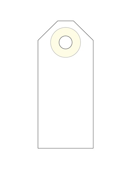 ETIQUETA COLGANTE ARANDELA 60X26 (1000 unid.)