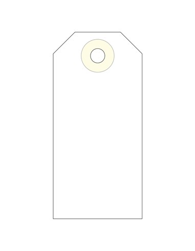 ETIQUETA COLGANTE ARANDELA 80X38 (1000 unid.)