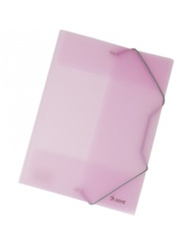 CARPETA DE GOMA FOLIO PLASTICO ROJO TRANSLUCIDO