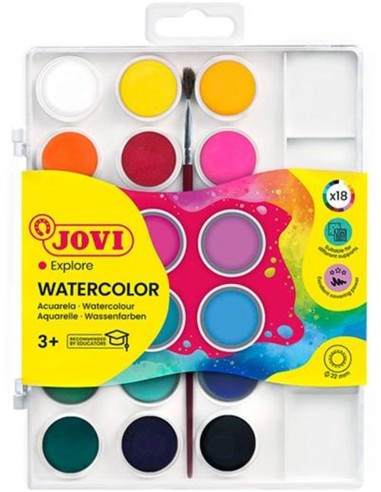 ACUARELA 18 COLORES JOVI