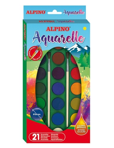 ACUARELAS 21 COLORES ALPINO