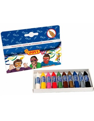PINTURA MAQUILLAJE JOVI 10 BARRAS SURTIDAS