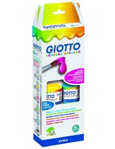 TEMPERA GIOTTO ESTUCHE 6 UNID.25 ml.