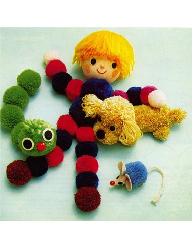 POMPONES COLORES SURTIDOS (78 unid)