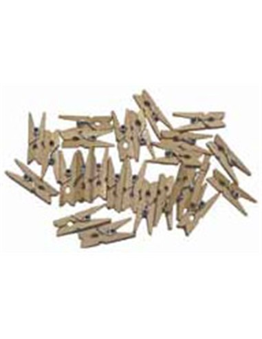 PINZAS DE MADERA NATURAL