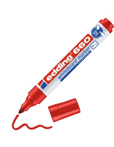 ROTULADOR EDDING 660 PIZARRA ROJO