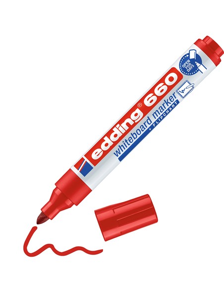 ROTULADOR EDDING 660 PIZARRA ROJO
