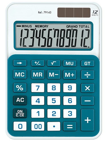 CALCULADORA MTL MEDIANA AZUL