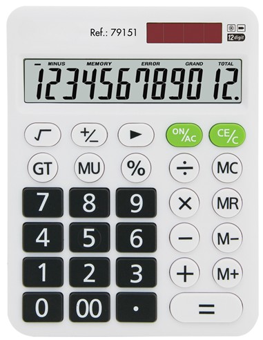 CALCULADORA MTL MEDIANA BLANCA