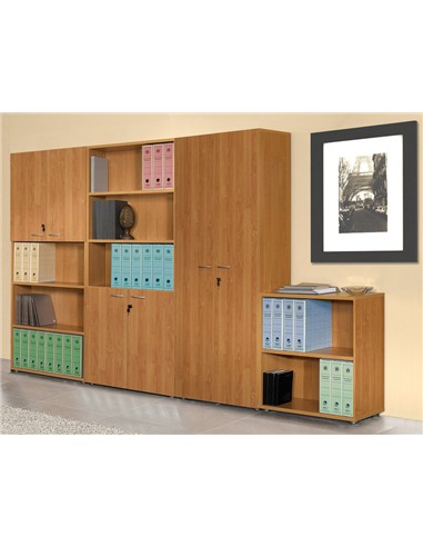 ARMARIO MADERA BAJO 1 ESTANTE HAYA SIN PUERTAS