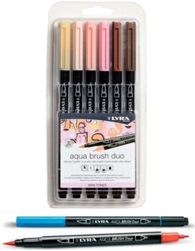 ESTUCHE ROTULADOR LYRA TONOS SKIN 6 unid.
