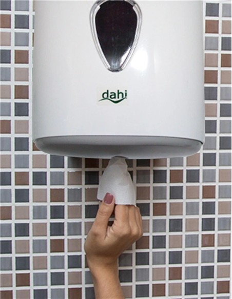 DISPENSADOR ROLLO PAPEL SECAMANOS MECHA PARED ABS