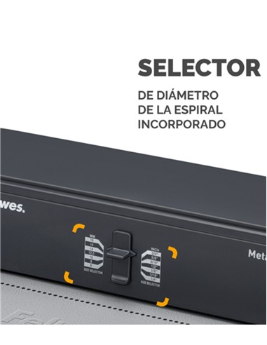 ENCUADERNADORA ESPIRALES GRANDE FELLOWES 50R