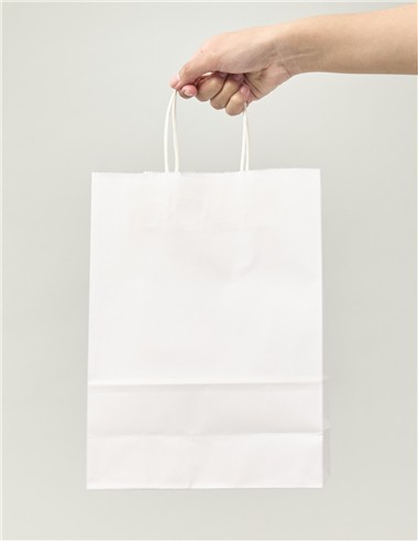 BOLSA PAPEL BLANCA ASA 37x24x12 (25 bolsas)