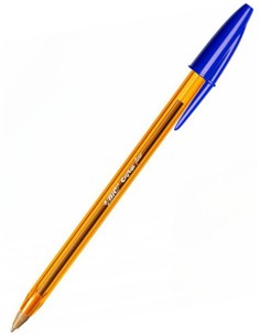 BOLIGRAFO BIC CRISTAL NARANJA FINE AZUL