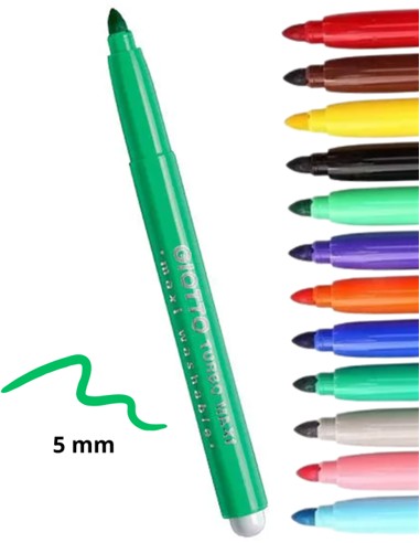 ESTUCHE ROTULADOR GIOTTO TURBO MAXI 24 UNID.