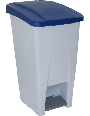 CONTENEDOR CON RUEDAS y PEDAL 60 LITROS AZUL