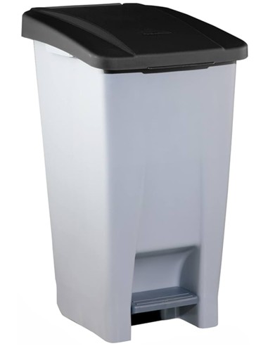 CONTENEDOR CON RUEDAS y PEDAL 60 LITROS NEGRO