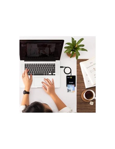 LECTOR DE TARJETAS DNIE TOOQ TQR-211 DNI USB-C BLA